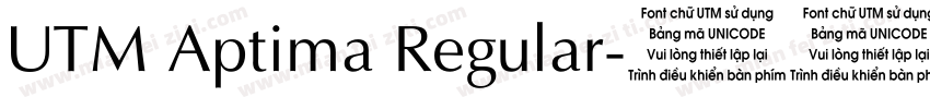 UTM Aptima Regular字体转换